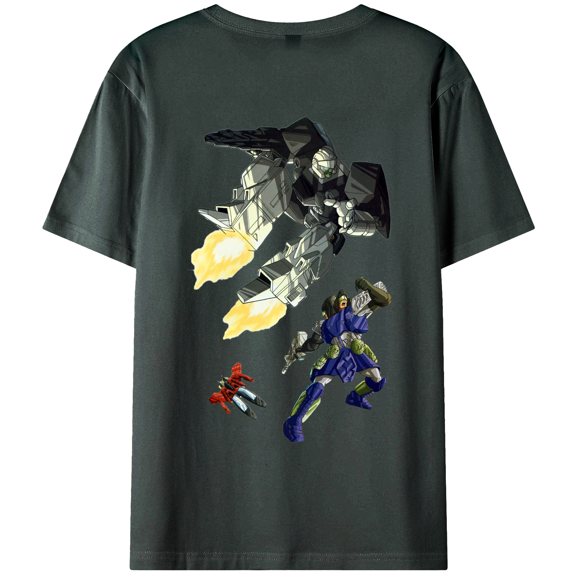（画像用）  綿100％ メンズ半袖Tシャツ（バックプリント） 通気性